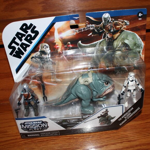 3/$55❤️new Star Wars Mission Fleet Mandalorian Blurrg Remnant Stormtrooper - Picture 1 of 7